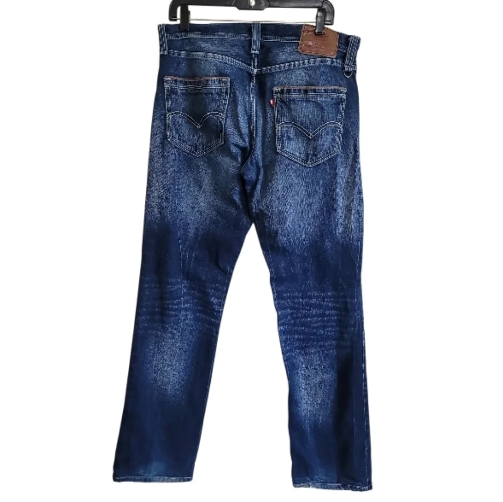 Levi Men Loose Straightleg Blue Denim Jeans Size 32x32